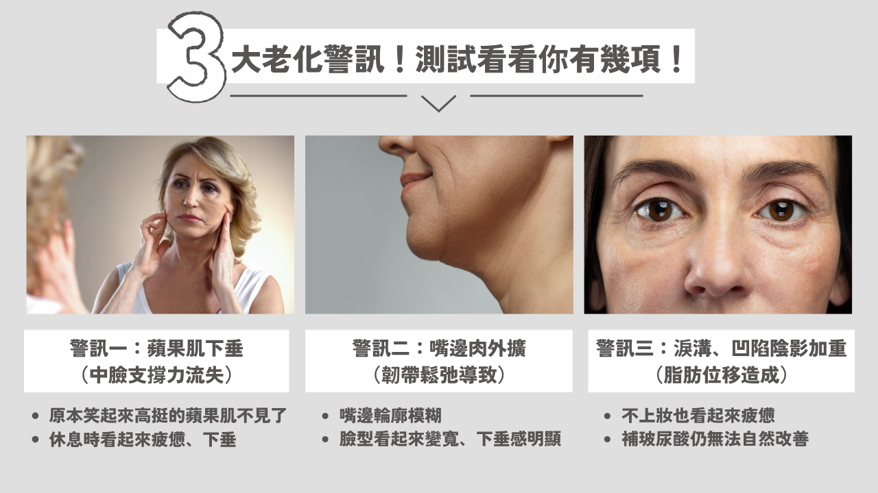 3大老化警訊!測試看看你有幾項!