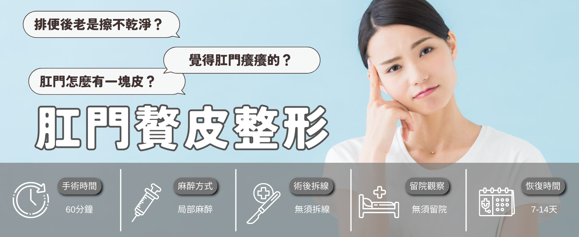 肛門贅皮整形手術|肛門外突皮膚怎麼辦?