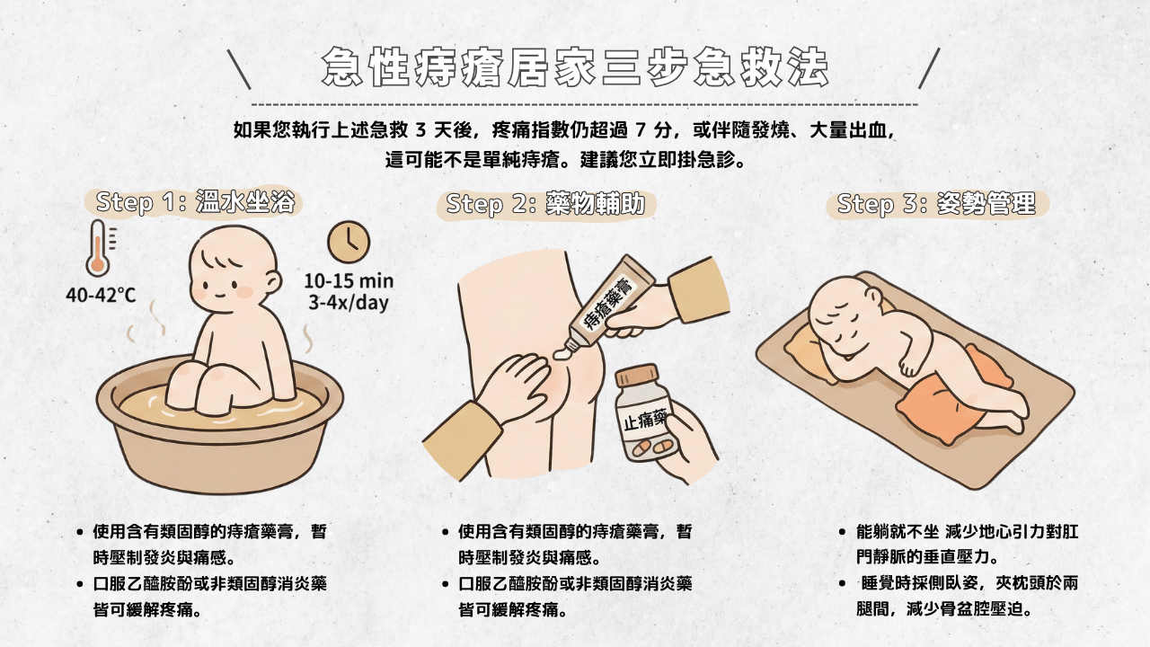 溫水坐浴緩解痔瘡疼痛的正確姿勢與水位高度