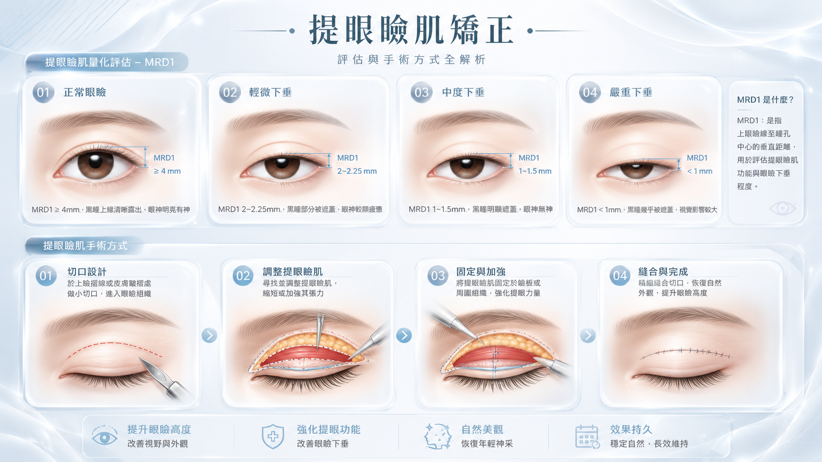 提眼瞼肌矯正與檢測
