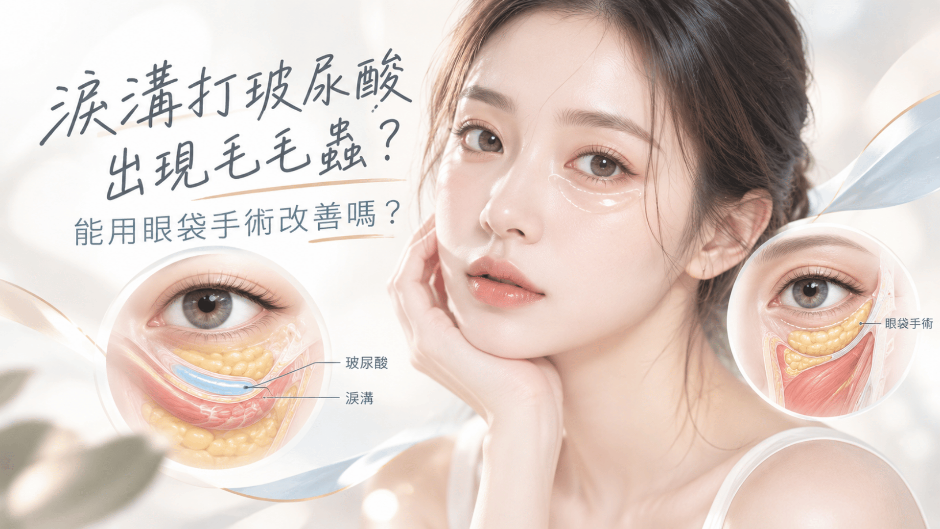 淚溝打玻尿酸出現毛毛蟲？能用眼袋手術改善嗎？